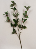 80cm Holly Spray with Berries
