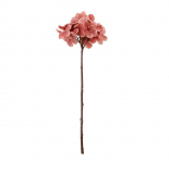 46cm Frosted Hydrangea Stem - Pink